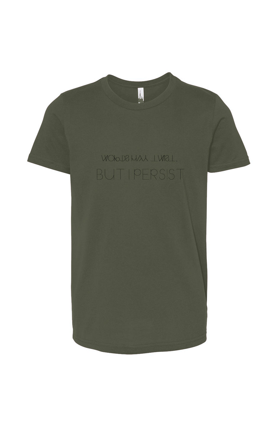 Words May Twist, But I PERSIST – Youth Dyslexia Awareness Tee